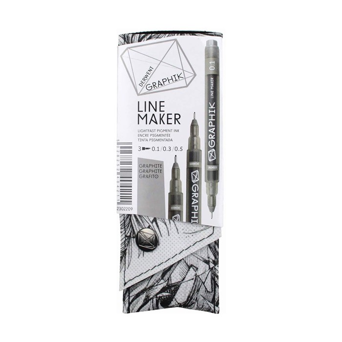 

Derwent Graphik Line Maker Set Of 3 Graphite Drawing Pens Terbaru