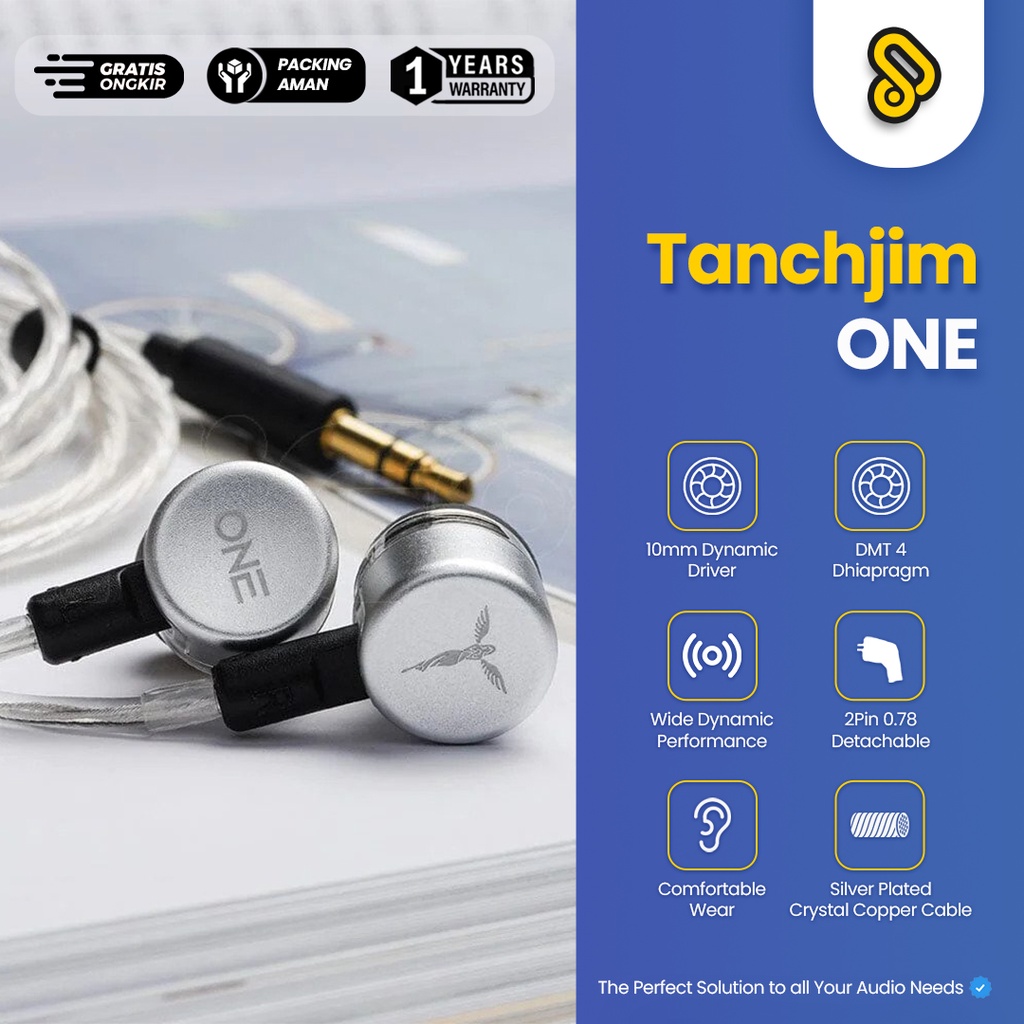 Tanchjim One 10mm DMT4 Dynamic Driver In Ear Monitor Earphone