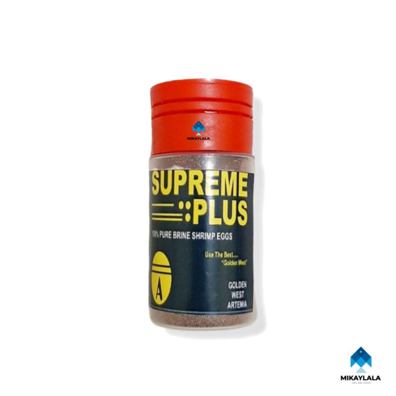 ARTEMIA SUPREME PLUS ORI TELUR KULTUR TETAS GOLDEN WEST 10 GR PAKAN BENIH IKAN