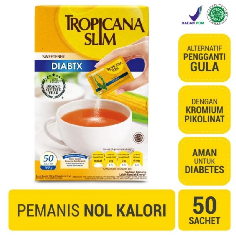 

Slim Diabtx 50 Sachet - Gganti Gula Diabetes