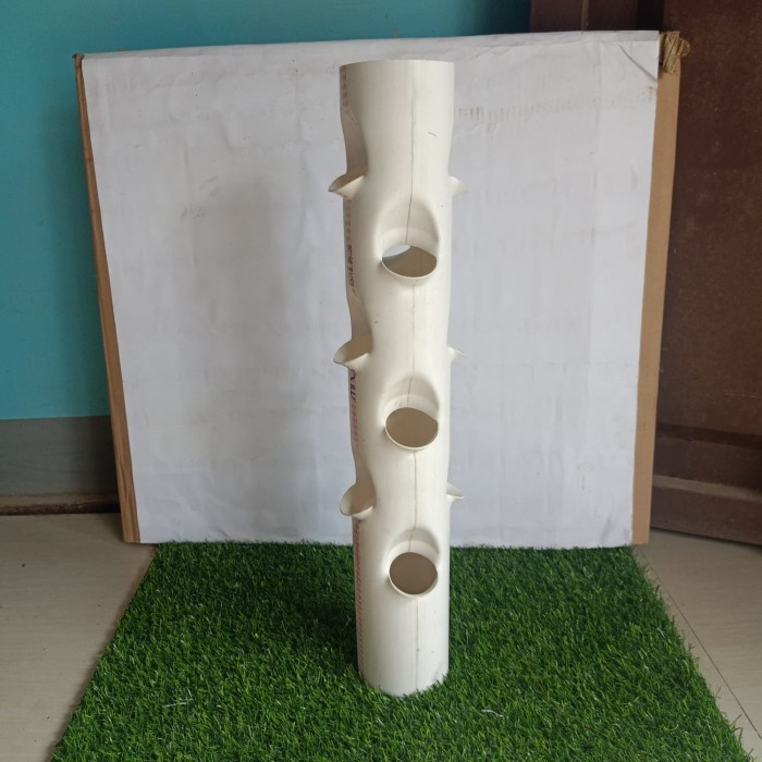 pot tower vertikal hidroponik 3 inchi pralon hidroponik tower