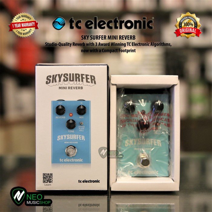 TC Electronic SKY SURFER MINI REVERB Studio-Quality Reverb