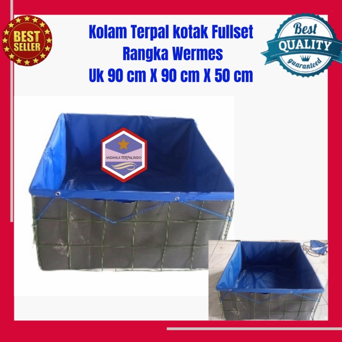 Ready stok kolam terpal fullset kotak kolam Fullset kotak terpal kotak fullset