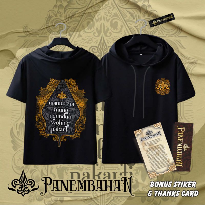 Panembahan Koas Jawa TS Kaos Hoodie Manungsa Mung Ngunduh Wohing Pakarti Cotton Combed Sablon Thrist