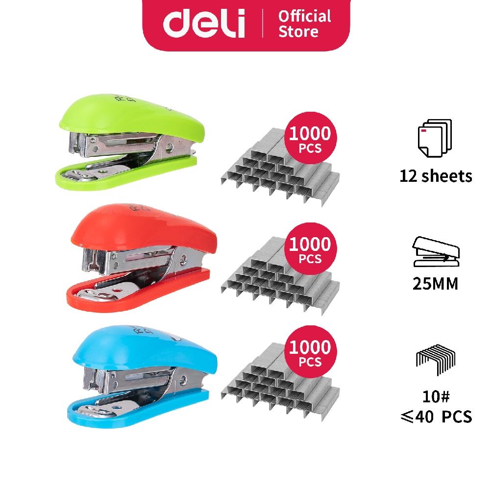 

Deli Stapler 15sheets,#10 bahan metal tahan ektra lama E0253