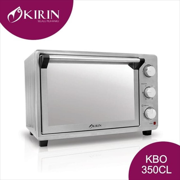 Kirin Oven Listrik 35 Liter Kbo 350Cl Kbo350 Kbo-350 Stainless Steel