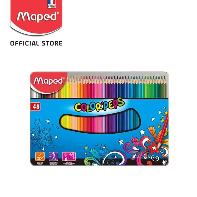

Maped Pensil Warna Color Peps 48' - Metal Box