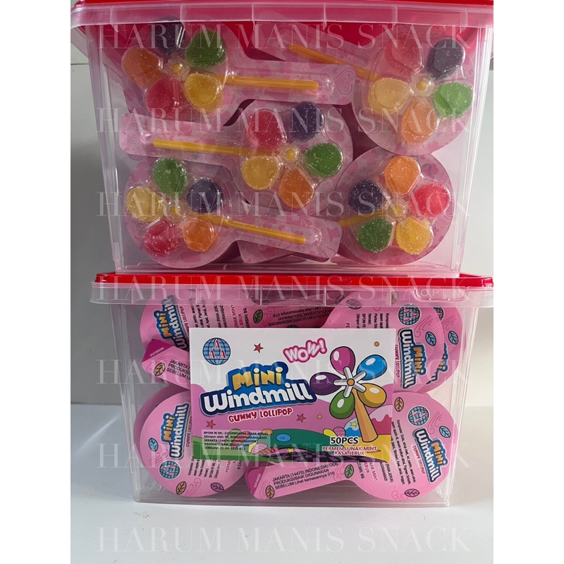 

Aaa Tupperware Ni Windll Lollipop Lolipop Gummy Isi 50 Pcs