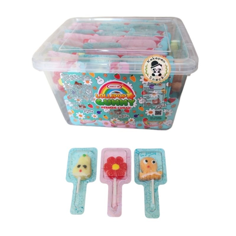 

Sweet Me Lolipop Gummy Tupperware Isi 50