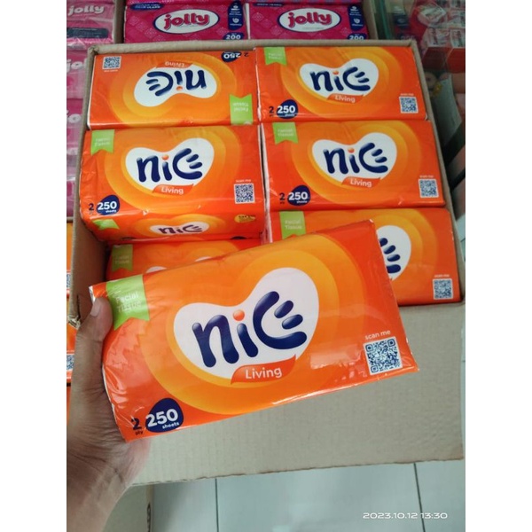 [ ISI 3 & 4 PACK ] Tissu Nice Isi 250 Sheet 2 Ply Kemasan Baru