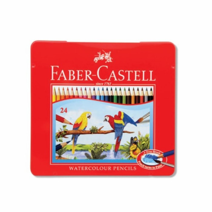 

Terlaris Faber - Castell Watercolor Pencils 24 L Tin Case