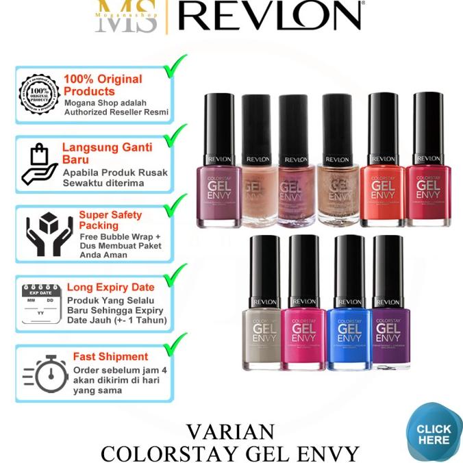 REVLON COLORSTAY GEL ENVY KUTEK KUTEKS CAT KUKU NAIL POLISH GEL