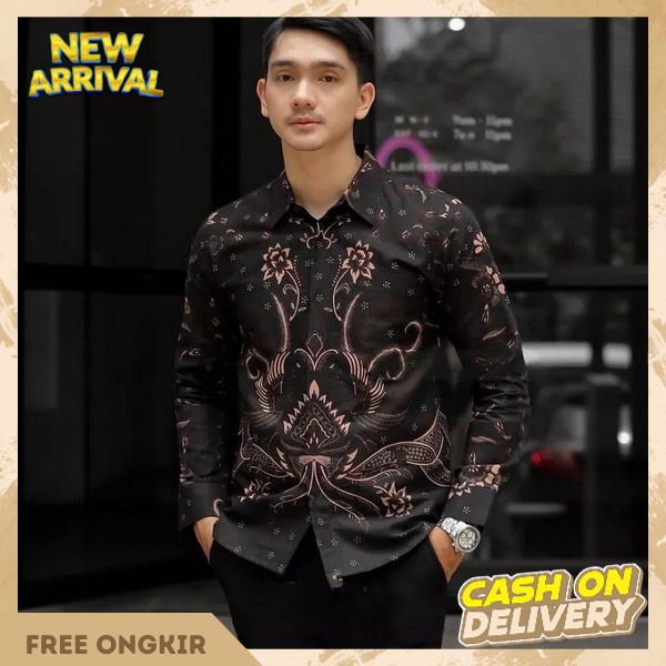 Batek Modern Kemejs Laki-Laki Kekinian Casual Baju Pria Terlaris Kemejapria Dwasa New Arrival Batek 