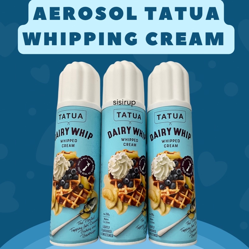 

Aerosol Tatua Whipping Cream / Whip Cream Tatua Semprot / Whipped Cream Numan