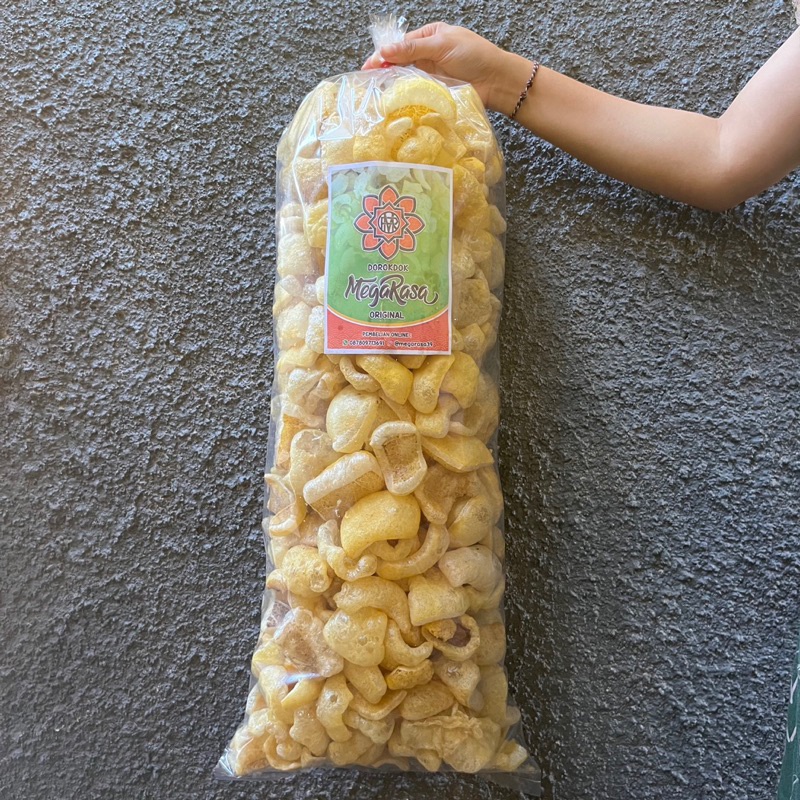 

Dorokdok/Kerupuk Kulit Sapi 500 Gram Gurih Dan Renyah