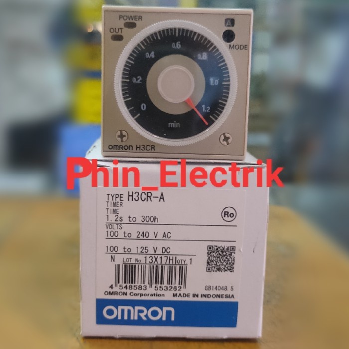 Timer Omron H3Cr-A 220V 11 Kaki/11 Pin Original Omron H3Cr A