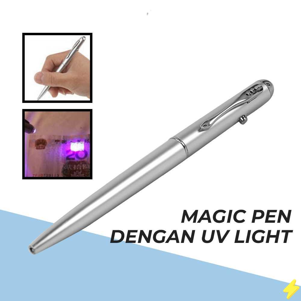 

[PROMO] Pena Tinta Invisible Magic Pen dengan UV Light - HY-0812