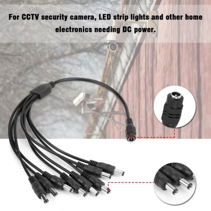 DELLAS jack DC cctv jack DC male cabang 8 5.5mm jack DC universal cabang