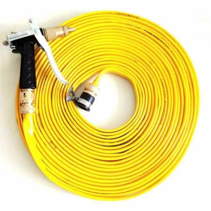 DELLAS 1 set spray gun cuci motor mobil selang 10m elastis selang cuci jet