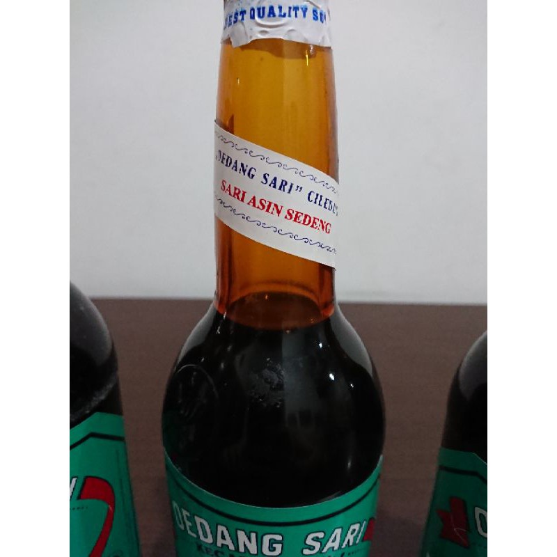 

Kecap Udang Sari Oedang Sari Asin Sedang Label U Hijau Botol Besar 600 Ml