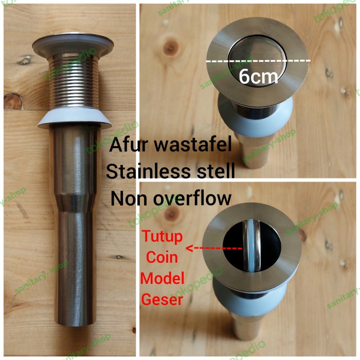 Afur Avur Wastafel Stainless Stell Non Overflow Berkualitas