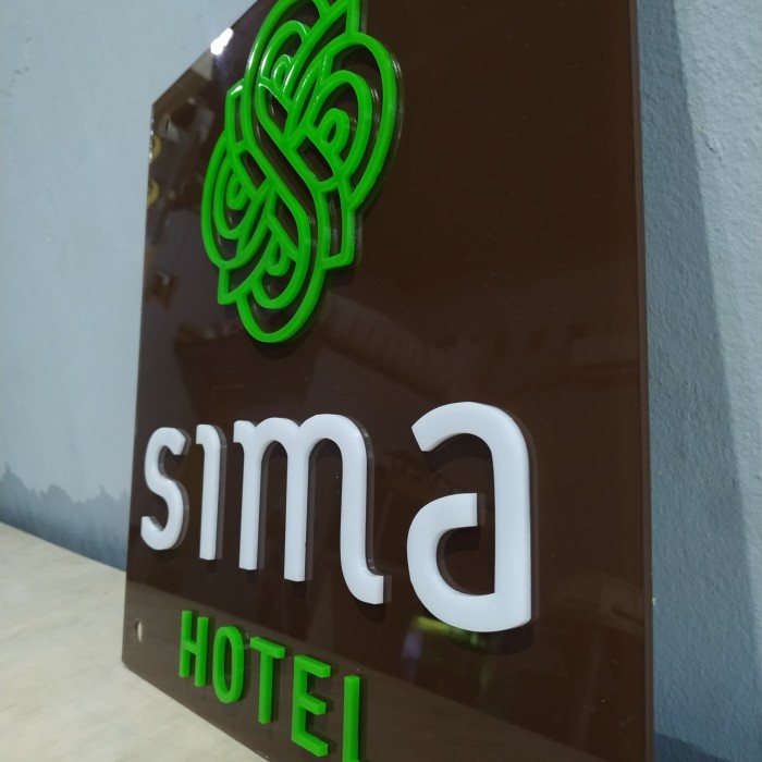 

Papan Nama Acrylic Timbul @Order Sima Hotel Berkualitas