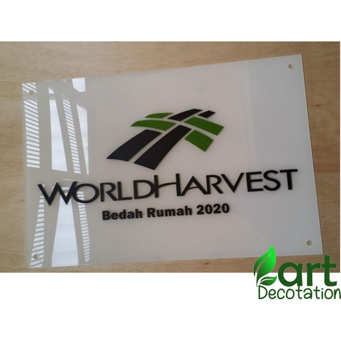 

Papan Nama Akrilik / Tebal 3 Mm / Plang Akrilik Huruf Timbul Berkualitas