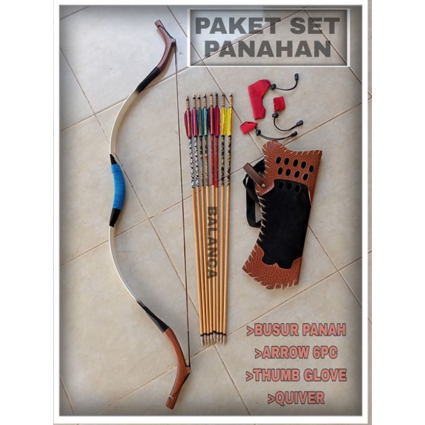 Panahan Tradisional Set - Trad Bow - Tartar Bow - Horse Bow