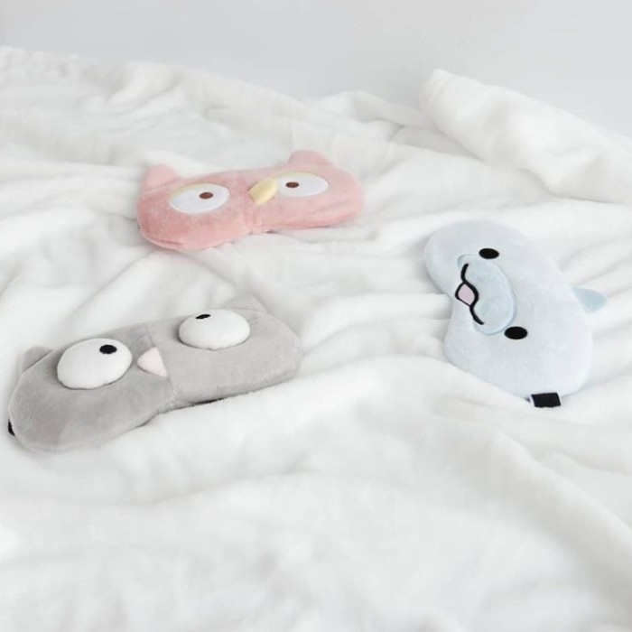 Ready stok Penutup Mata Tidur Gel-MINISO Eye Mask With ice gel Motif Burung Hantu