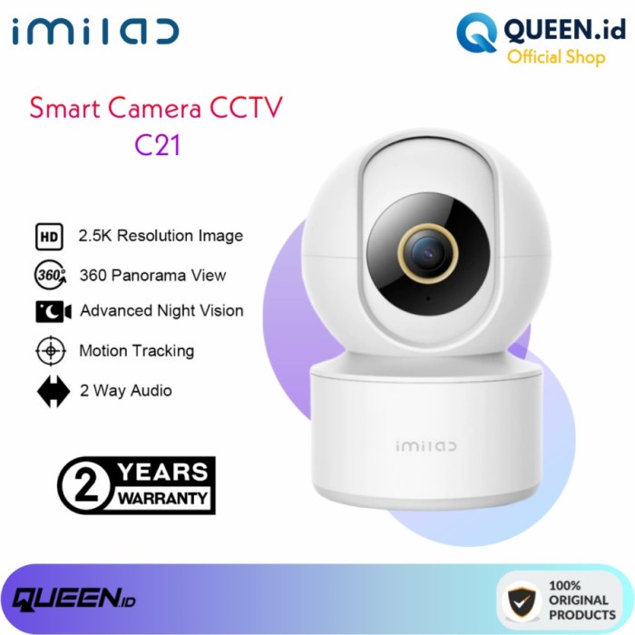 IMILAB C21 Home Security Smart Camera CCTV IP WiFi 2.5K 360 Kamera