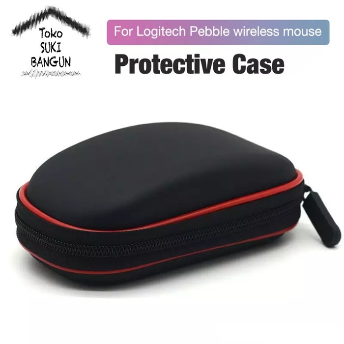 CASE MOUSE LOGITECH PEBBLE M350 ZIPPER STORAGE EVA CASING COVER POUCH