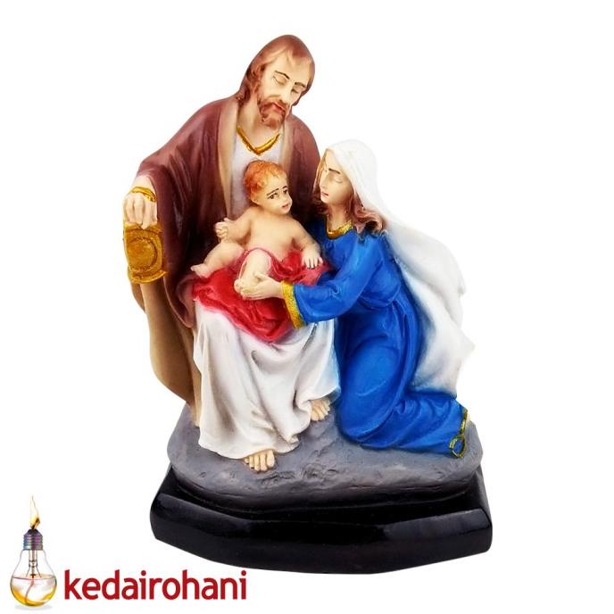 /////] Patung Keluarga Kudus Holy Family Nazaret Lentera Hiasan Rohani