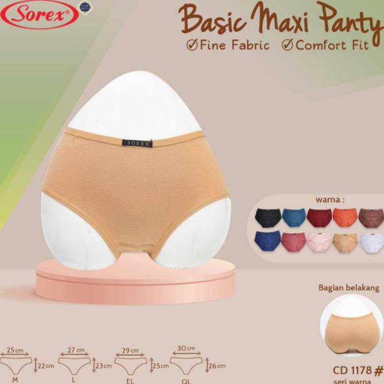 1 Lusin Celana Dalam Sorex 1178 Pakaian Dalam CD Wanita Sorex UW-236