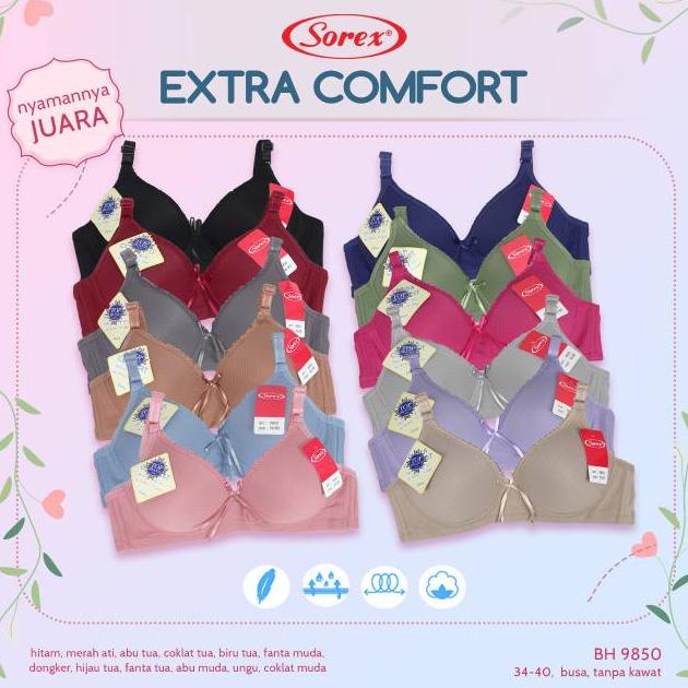 1 Lusin Bra Sorex 9850 Pakaian Dalam BH Sorex Wanita UW-286