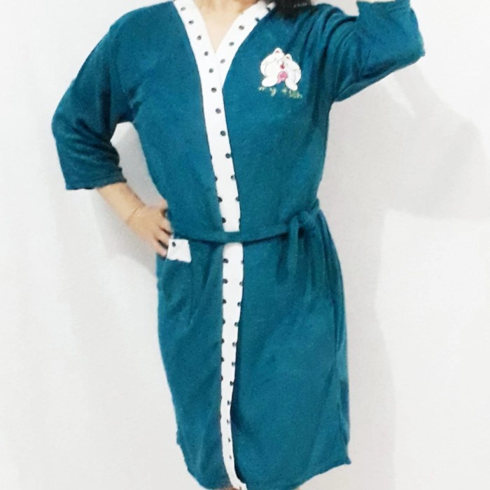 Kimono kimono handuk wanita perempuan dewasa - Hijau, dewasa /M(W4V3) Kimono Handuk ORIGINAL Kimono 
