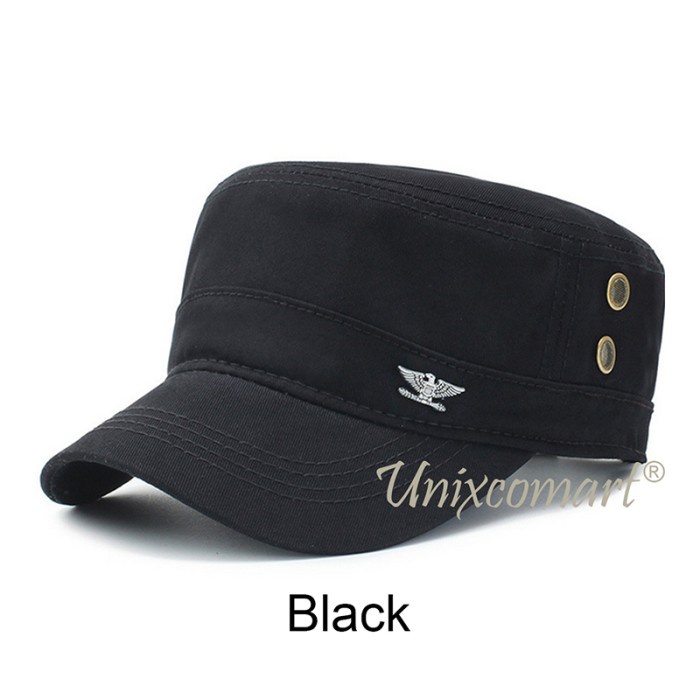 Topi Topi Komando JARED Command Hat Import Fashion Pria Wanita Distro - Black(D8K7) REAL PICT Topi P