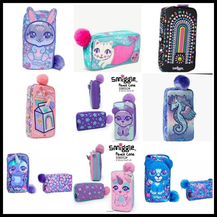 

TERMURAH SMIGGLE POCKET PENCIL CASE KYLIE, LESLIE, SWEET, SHARK, SEAHORSE,DINO !!