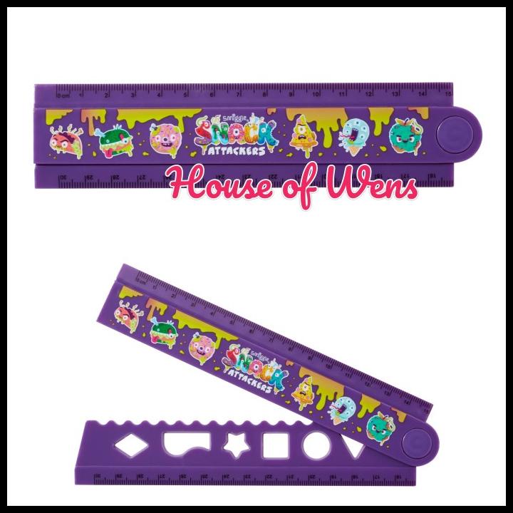 

TERBARU SMIGGLE SNACK ATTACKERS FOLD UP RULER - PENGGARIS SMIGGLE