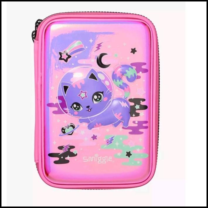 

TERBARU SMIGGLE PENCIL CASE HARDTOP KITTY FARAWAY PINK
