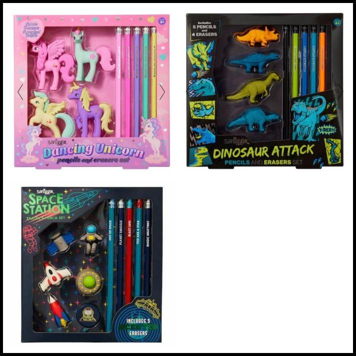 

DISKON SMIGGLE PENGHAPUS PENSIL/SCENTED ERASER PENCIL SET/ ALAT TULIS/KADO !