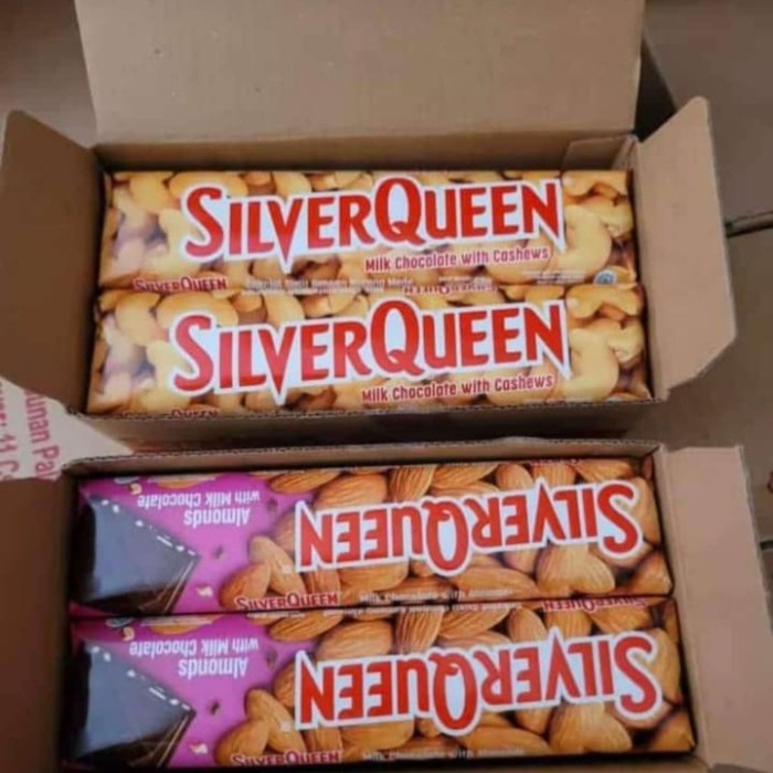 

Silverqueen Gede 58Gr, Per Box Isi 10Pcs