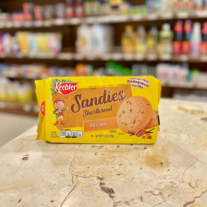 

Keebler Shortbread Pecan Cookies / Biskuit Impor Kacang Pecan