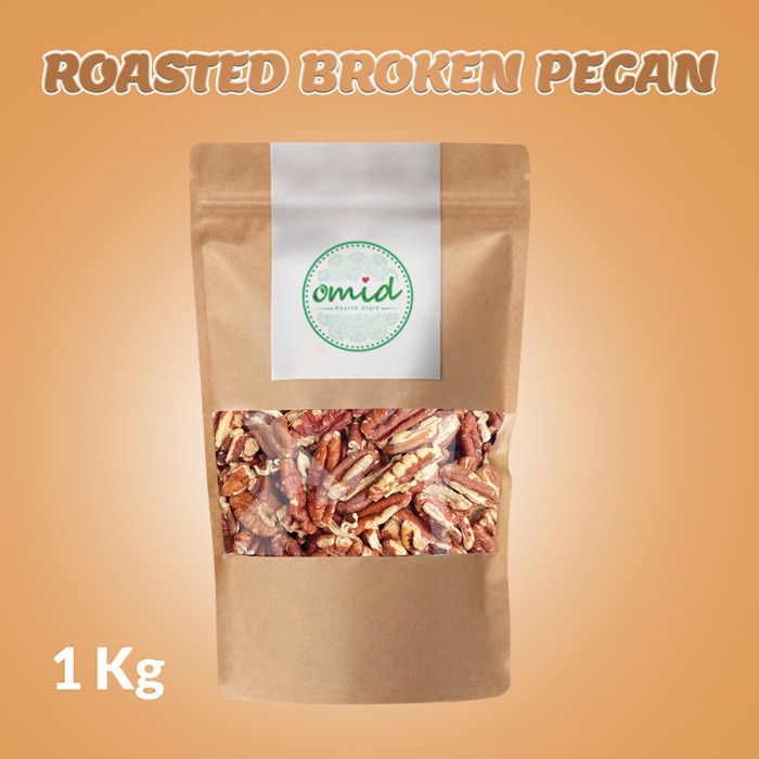 

1 Kg - Roasted Broken Pecan Nut Kacang Pecan Pecah Panggang