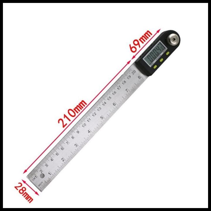 

TERMURAH PENGGARIS DIGITAL / ALAT UKUR SUDUT KEMIRINGAN / PENGGARIS BUJUR 200MM !!!!