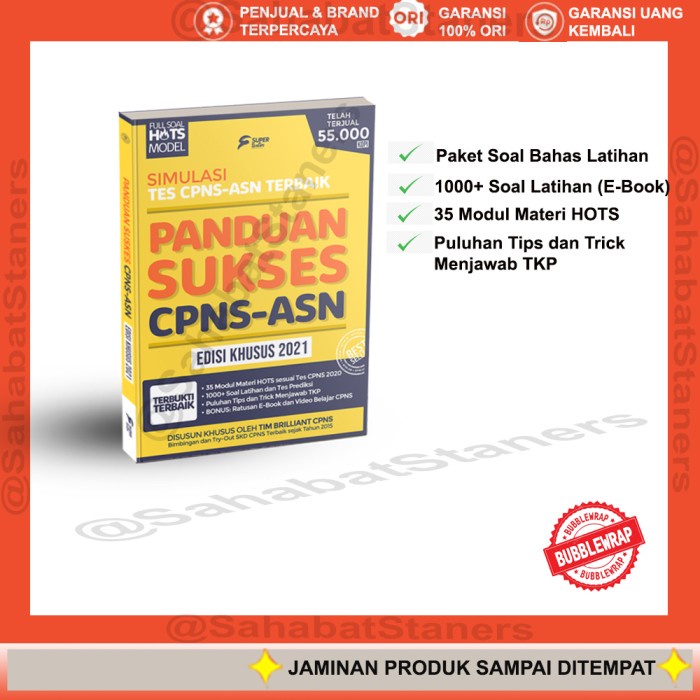 

NEW buku panduan sukses tes TKD CPNS ASN 2017