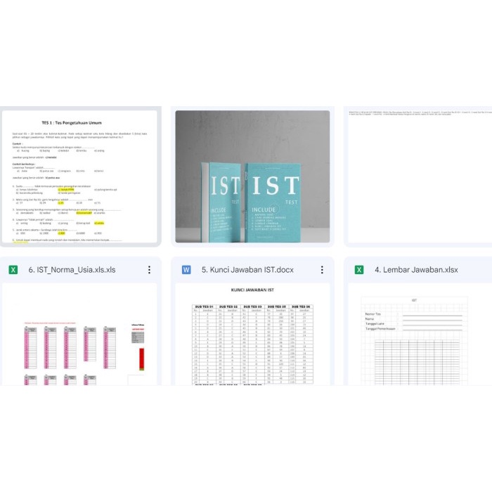 

NEW Software Psikotes IST (Intelegensi Struktur Tes) FULL TEST