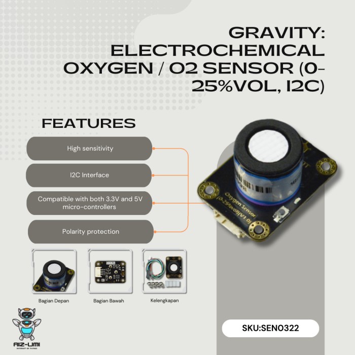 DFROBOT GRAVITY : I2C OXYGEN SENSOR