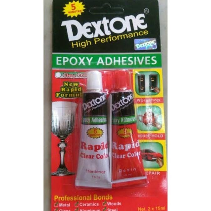 

Silahkan Order] Lem Besi Dextone Bening 5 Menit