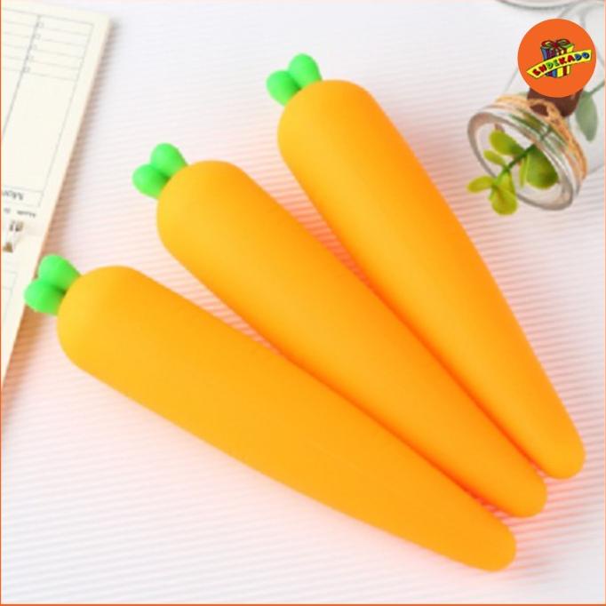 

'+'+'+'+] MAKASSAR! TEMPAT KOTAK PENSIL SILIKON WORTEL - Tempat Pensil