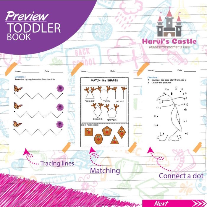 

Buku aktivitas anak paud busy book harvis castle